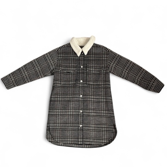 Rails Jaro Plaid Wool-Blend Sherpa Collar Coat (L) - Picture 1 of 9